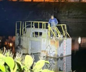 Dwie godziny wołał o pomoc na Odrze. Mężczyzna utknął na betonowej konstrukcji