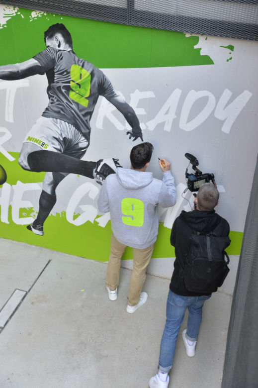 Robert Lewandowski w restauracji Nine's