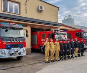 Hołd dla druha z OSP Trąbki