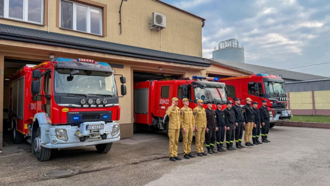 Hołd dla druha z OSP Trąbki