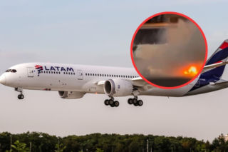 Dramat na lotnisku w Brazylii. Pod samolotem pełnym pasażerów pojawił się ogień