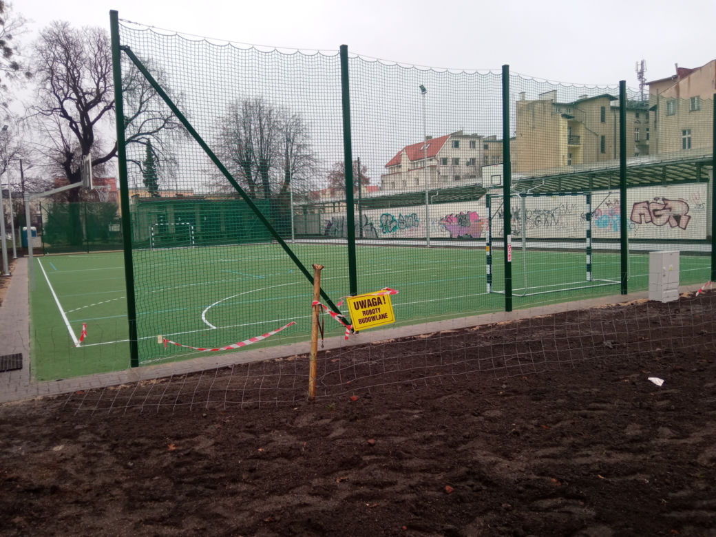 Postępy prac na boisku przy SP nr 17 w Grudziądzu