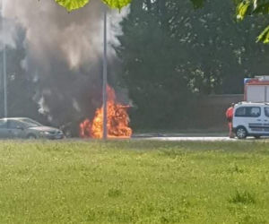 Pożar auta 
