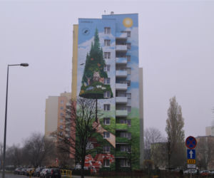 Nowy mural na bydgoskim Błoniu. Powstał ze specjalnych farb [ZDJĘCIA] 