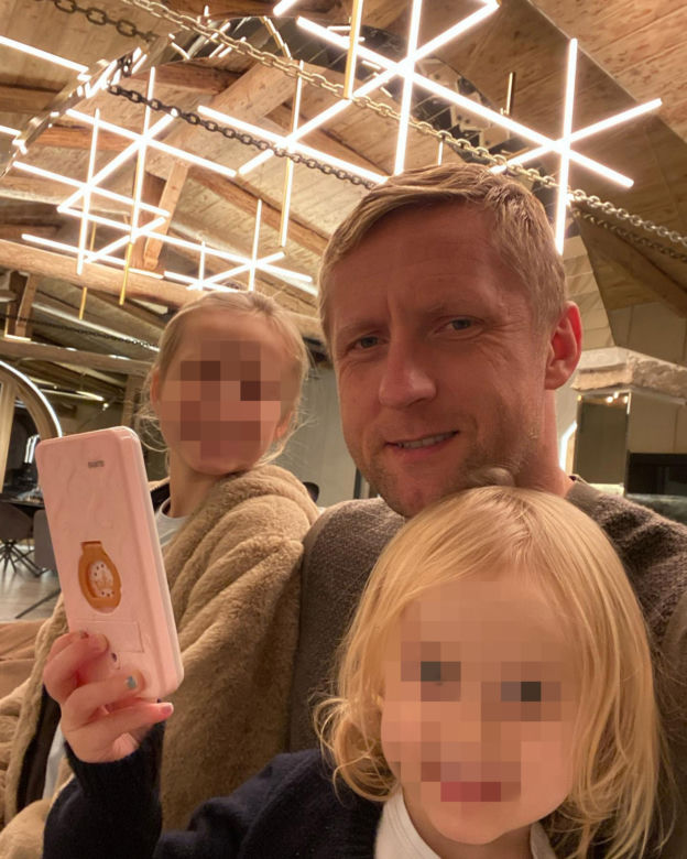 Kamil Glik z rodziną