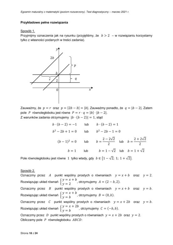 Matura próbna 2021: Matematyka [POZIOM ROZSZERZONY] ODPOWIEDZI I ROZWIĄZANIA