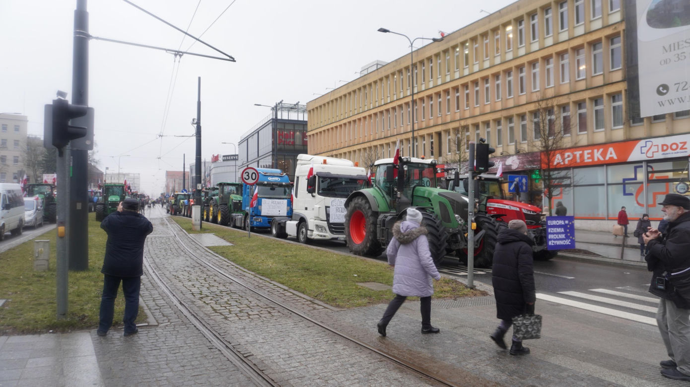 Protest rolników w Olsztynie, 20 lutego