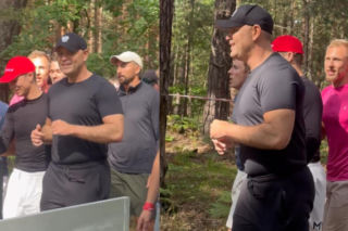 Tak Nawrocki spędza niedzielę w Juracie! Prezydent ruszył do biegu. Jest NAGRANIE