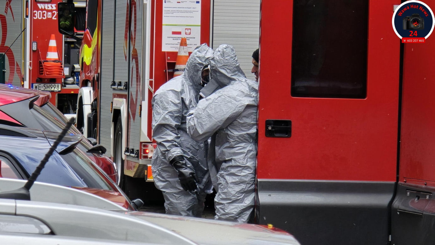 Dziwny incydent w szkole na Mokotowie. Rozgrzana do 400 st. C substancja i pilna ewakuacja szkoły