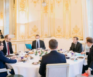 Premier Mateusz Morawiecki w Pałacu Elizejskim
