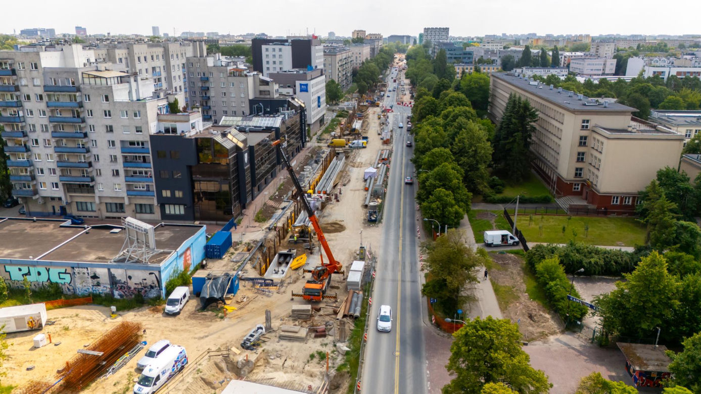 Budowa tramwaju do Dworca Zachodniego od strony Ochoty