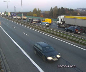 Potrącenie pieszego na autostradzie A4