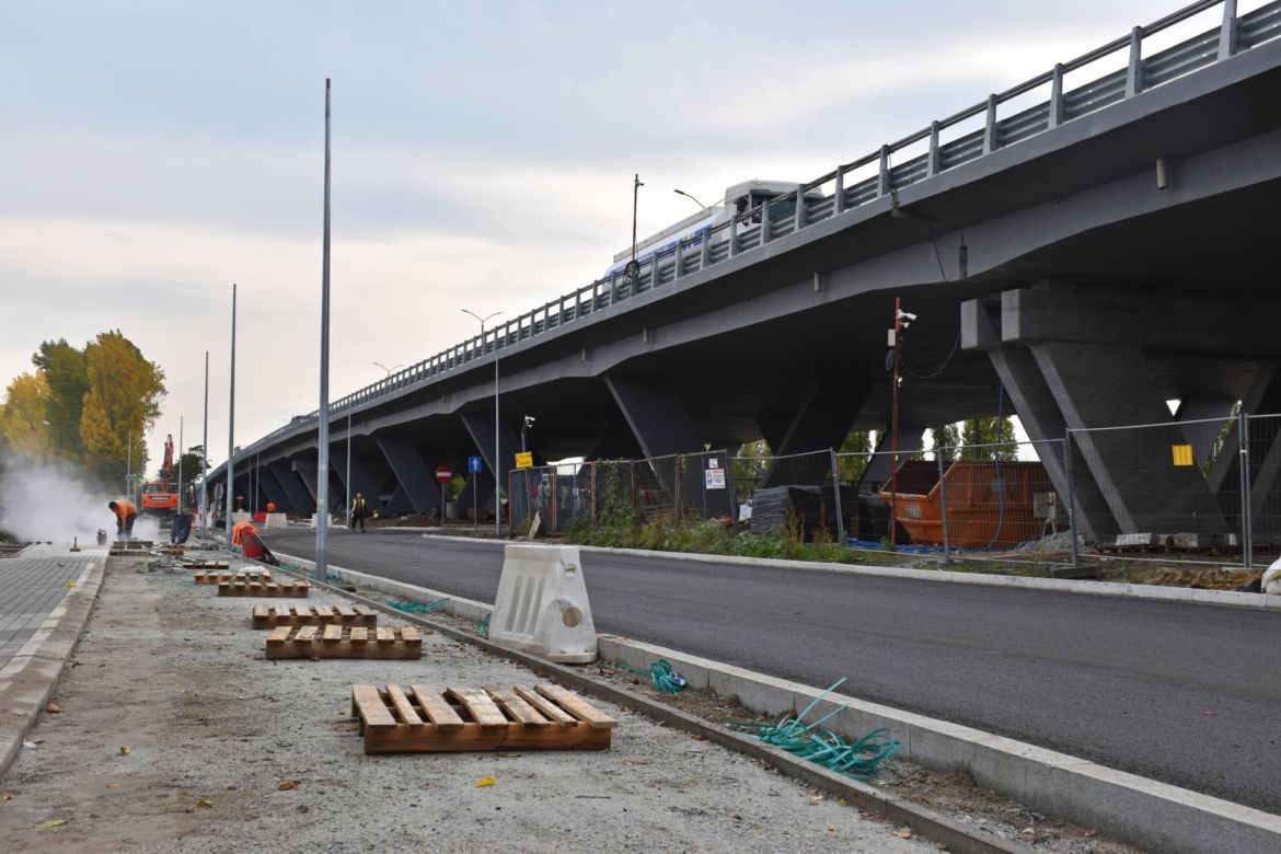 Przebudowa Estakady Pomorskiej - październik 2021