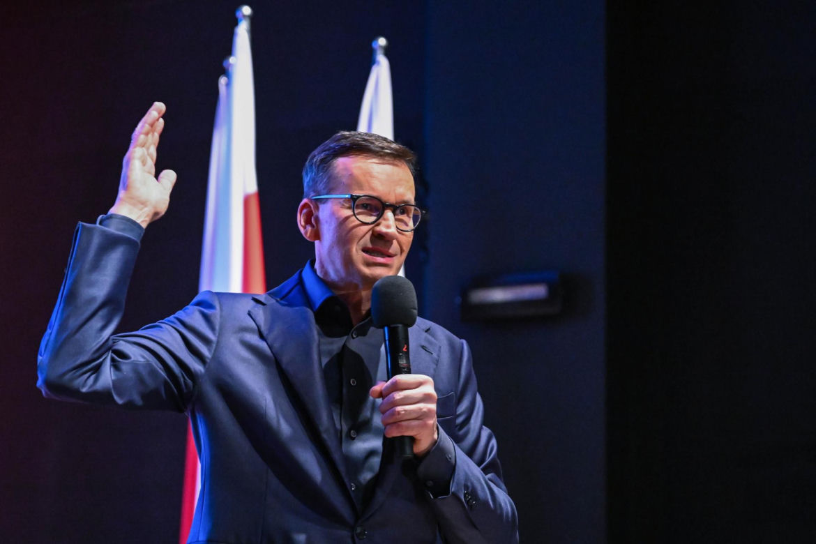 Mateusz Morawiecki podczas spotkania z mieszkańcami Janowa Lubelskiego