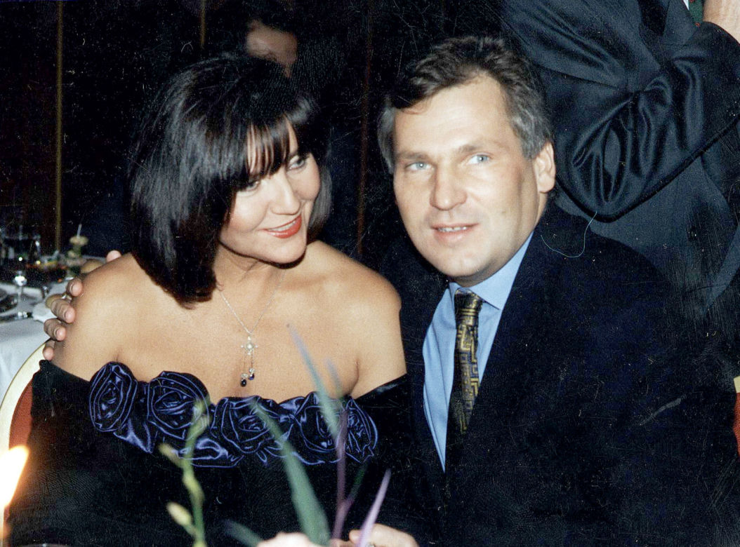 Aleksander Kwasniewski z żoną Jolantą, 1996r.