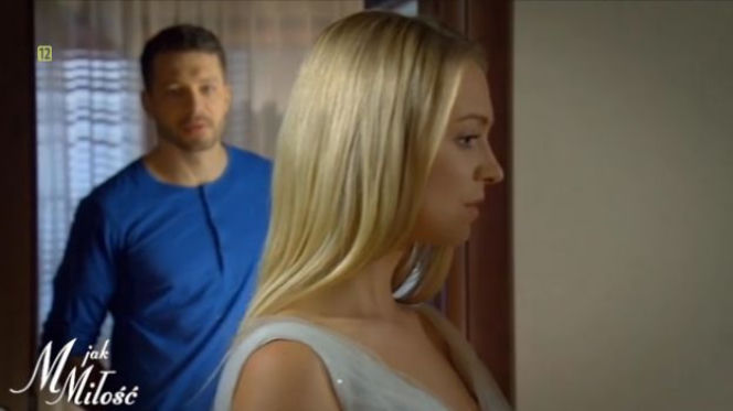 M jak miłość odc. 1234 Joasia (Barbara Kurdej-Szatan), Tomek (Andrzej Młynarczyk)