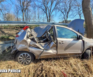 Poważny wypadek z udziałem motocyklisty w okolicach Sławy 