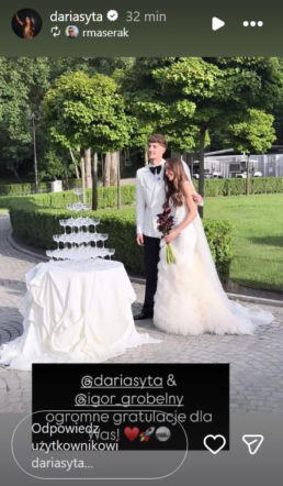 Tak hulały gwiazdy na weselu Darii Sytej i Igora Grobelnego. Szampan lał się strumieniami!
