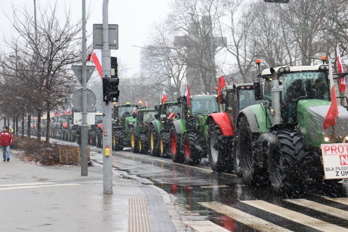 Protest rolników w Poznaniu 