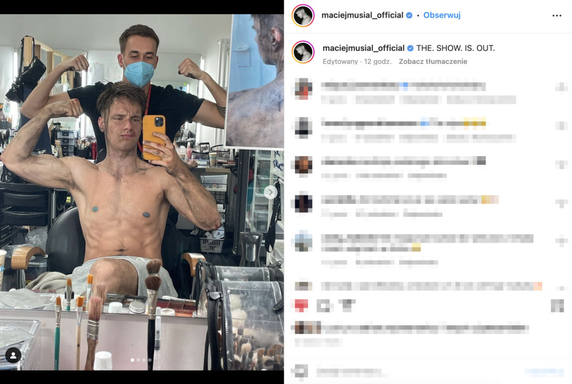 Maciej Musiał podbija świat klatą