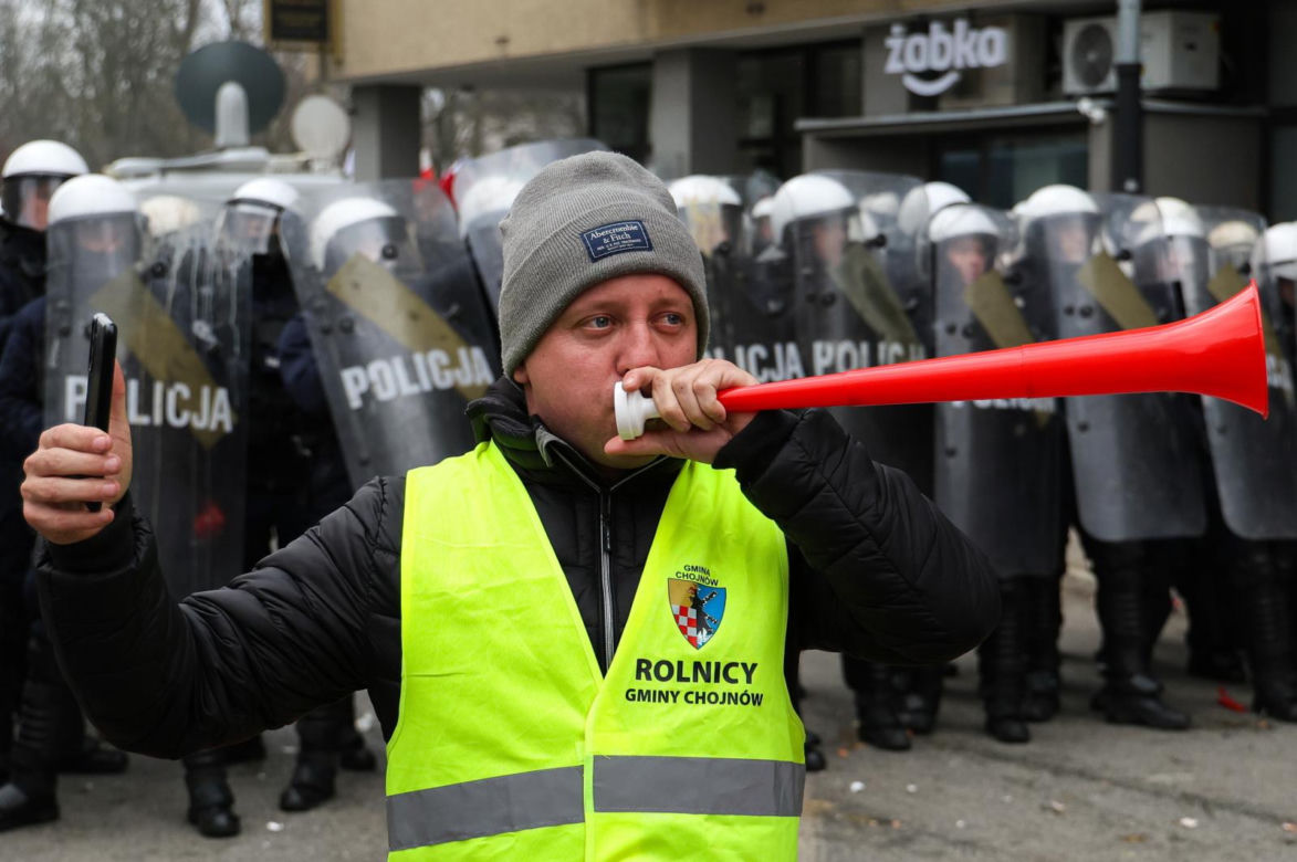 Protest rolników pod Sejmem - starcia z policją