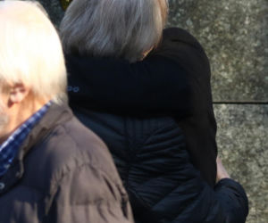 Pogrzeb Mirosława Krawczyka w Gdańsku: Aneta Zając i Mikołaj Krawczyk