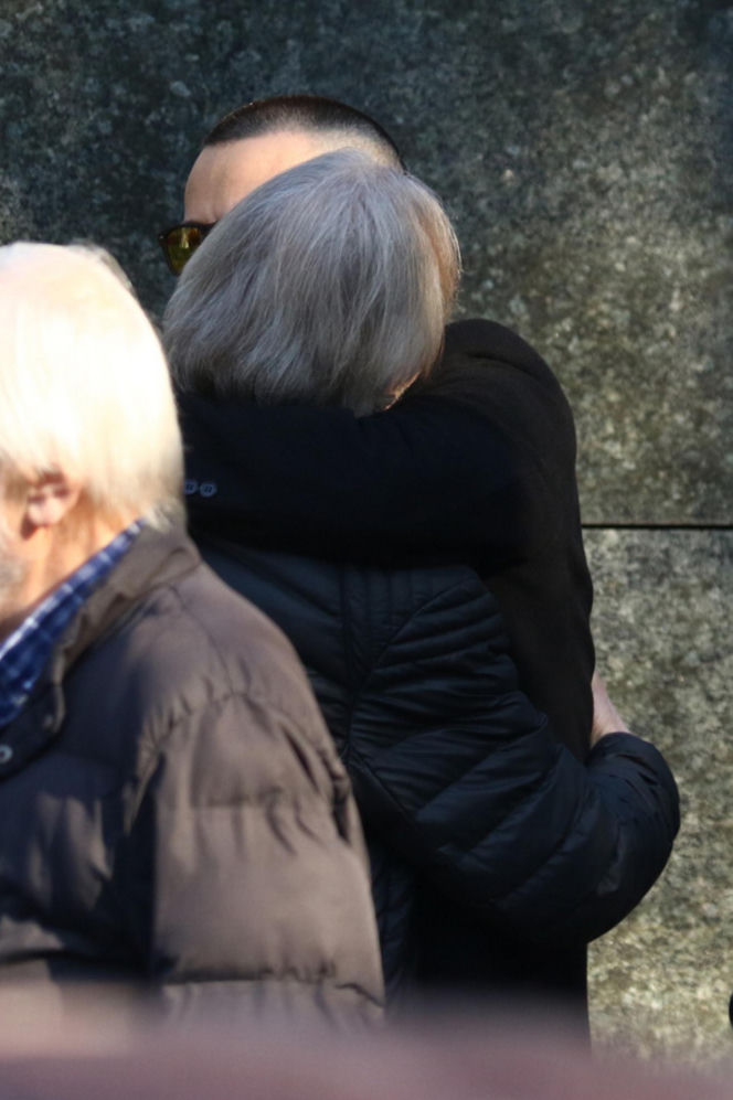 Pogrzeb Mirosława Krawczyka w Gdańsku: Aneta Zając i Mikołaj Krawczyk