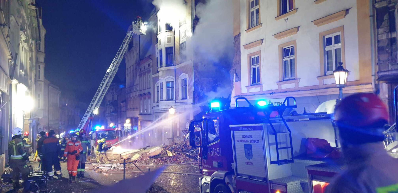 Runęła stara kamienica w centrum Cieszyna! Ewakuowano mieszkańców 