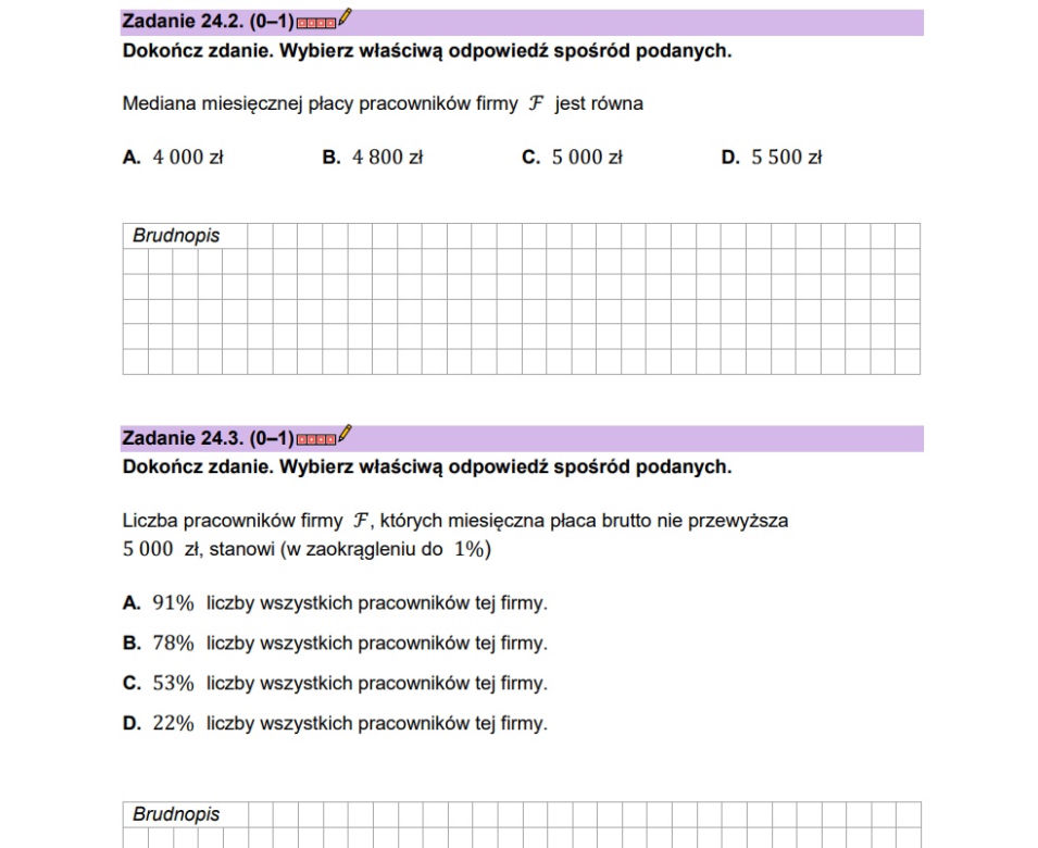 Matura próbna matematyka 2023 - CKE (wrzesień 2022)