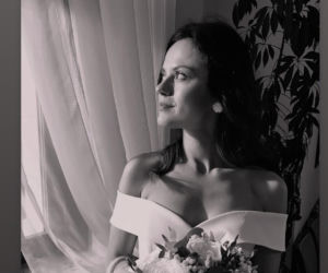 M jak miłość na planie. Kasia (Paulina Lasota) w sukni ślubnej. Weźmie ślub z Mariuszem?