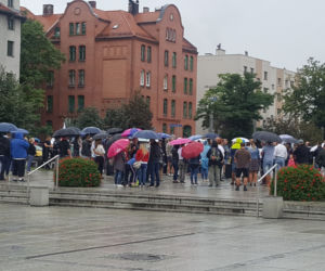 W Rudzie Śląskiej odbył się protest przeciwko obostrzeniom związanym z koronawirusem
