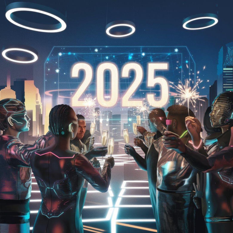 Kartki noworoczne 2025 z życzeniami