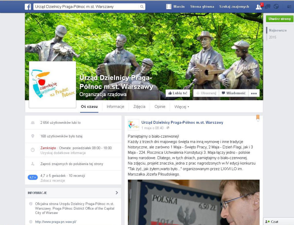 Praska wojenka o Facebooka