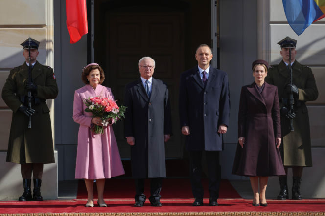 Marta Nawrocka, Karol Nawrocki, król Karol XVI Gustaw, królowa Sylwia