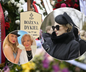 Gliwa oddała hołd Dykiel, swojej serialowej mamie. Na cmentarzu stawiła się cała na czarno