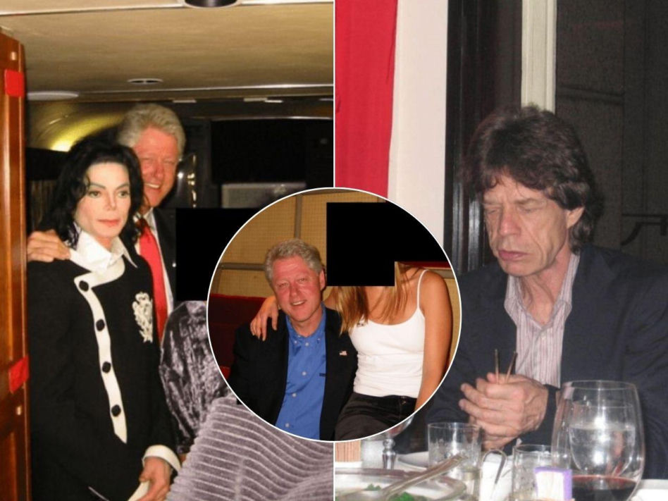 Bill Clinton, Michael Jackson, Mick Jagger