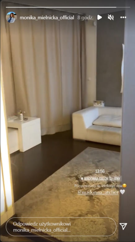 Monika Mielnicka (Lilka w M jak miłość) w salonie sukien ślubnych