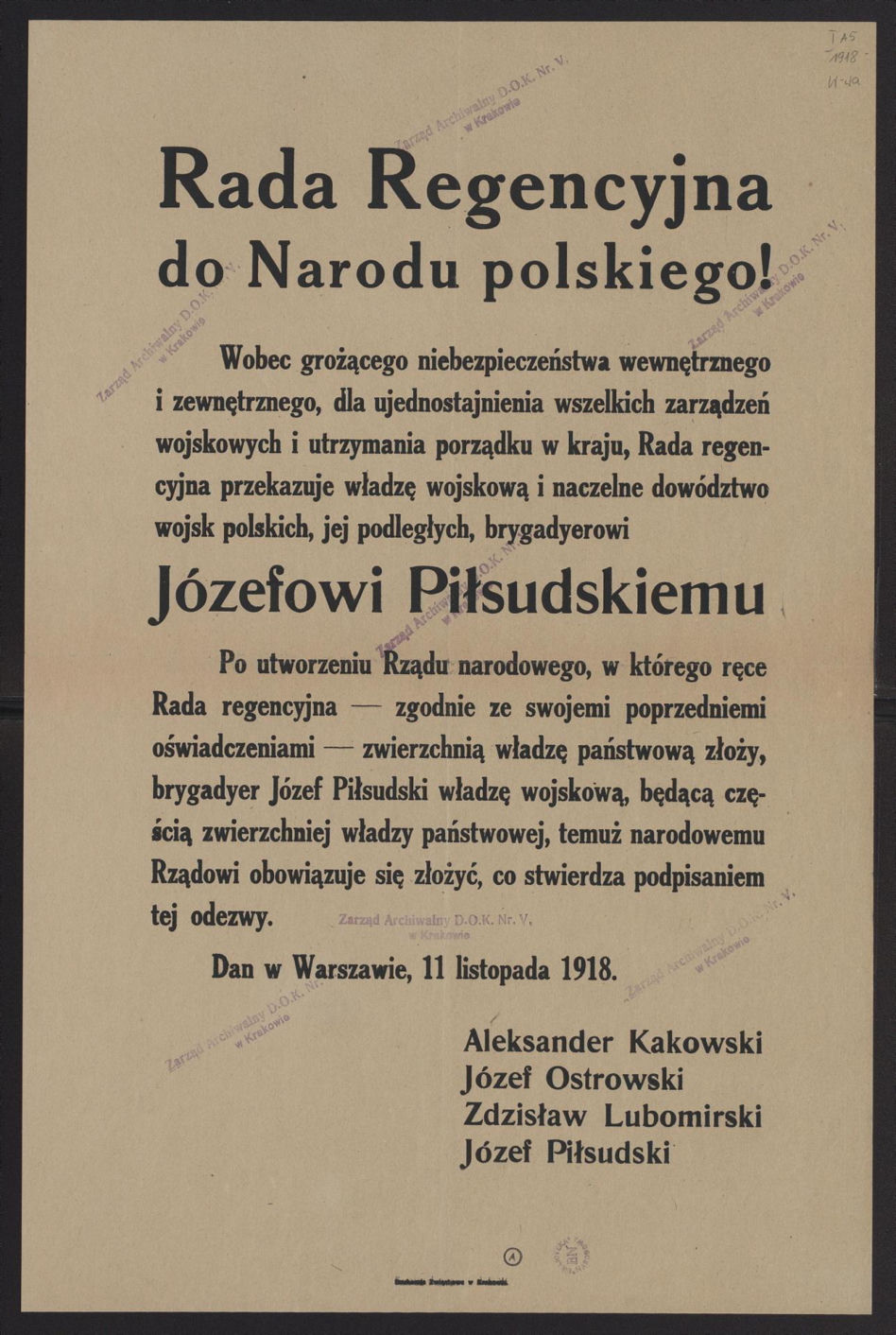 11 listopada - dzień, w którym Polska odzyskała niepodległość