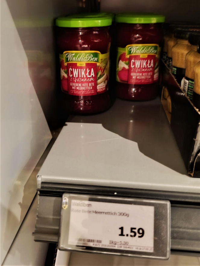 Polskie produkty w niemieckim supermarkecie