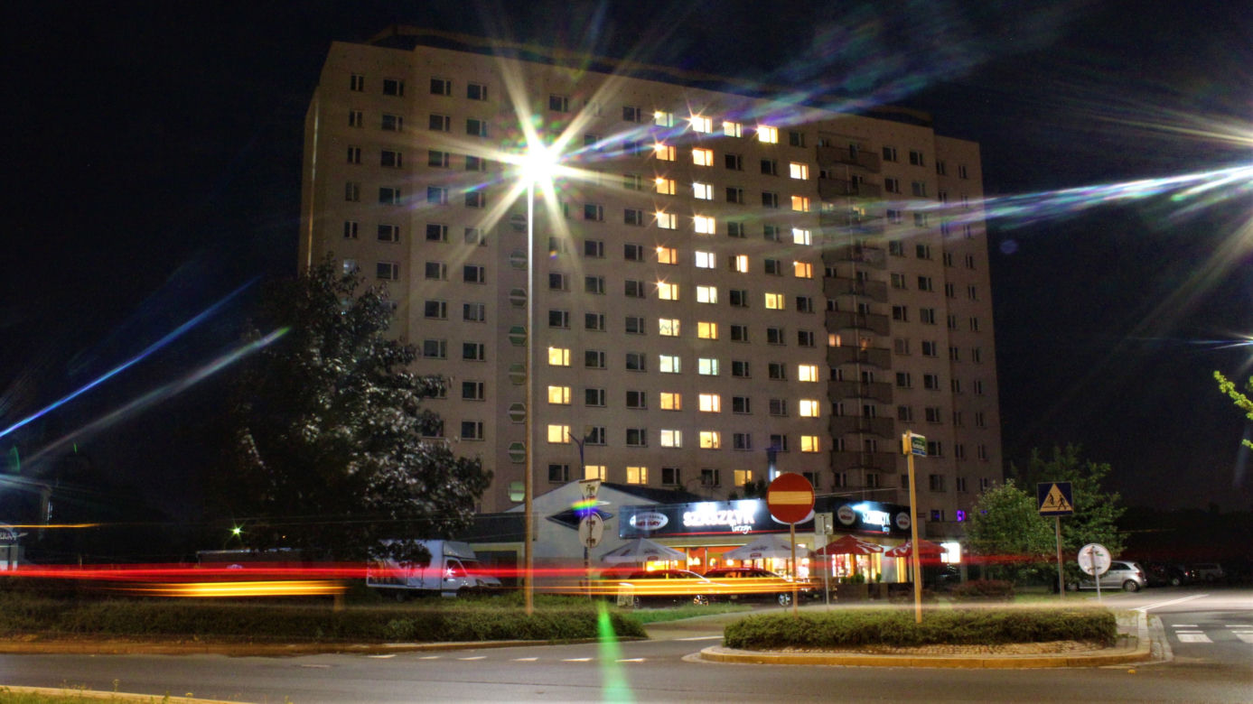Iluminacja na "Kordeckim"