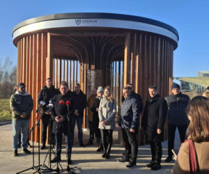 Tężnia solankowa u podnóża Góry Chełmskiej już działa 
