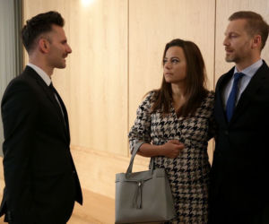 M jak miłość, odc. 1517: Kamil Gryc (Marcin Bosak), Magda (Anna Mucha), Andrzej Budzyński (Krystian Wieczorek)