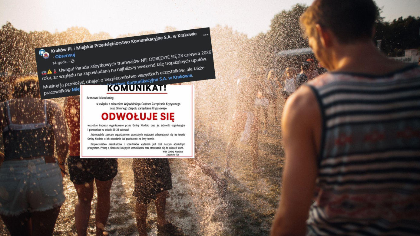Upały paraliżują Polskę! Imprezy masowo odwoływane w całym kraju
