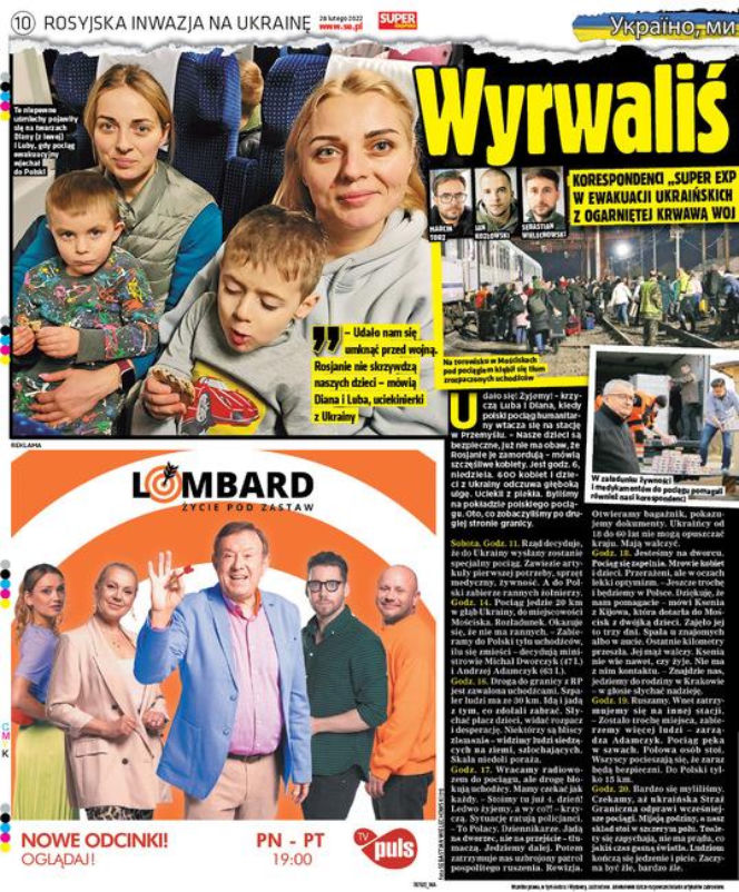 Pierwsze dni wojny w Ukrainie. Tak relacjonowaliśmy je w "Super Expressie"