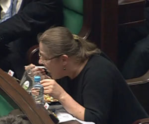 Krystyna Pawłowicz jadła w Sejmie