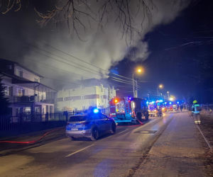 Potężny pożar pod Warszawą