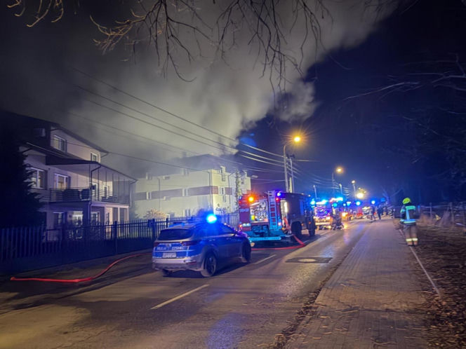 Potężny pożar pod Warszawą