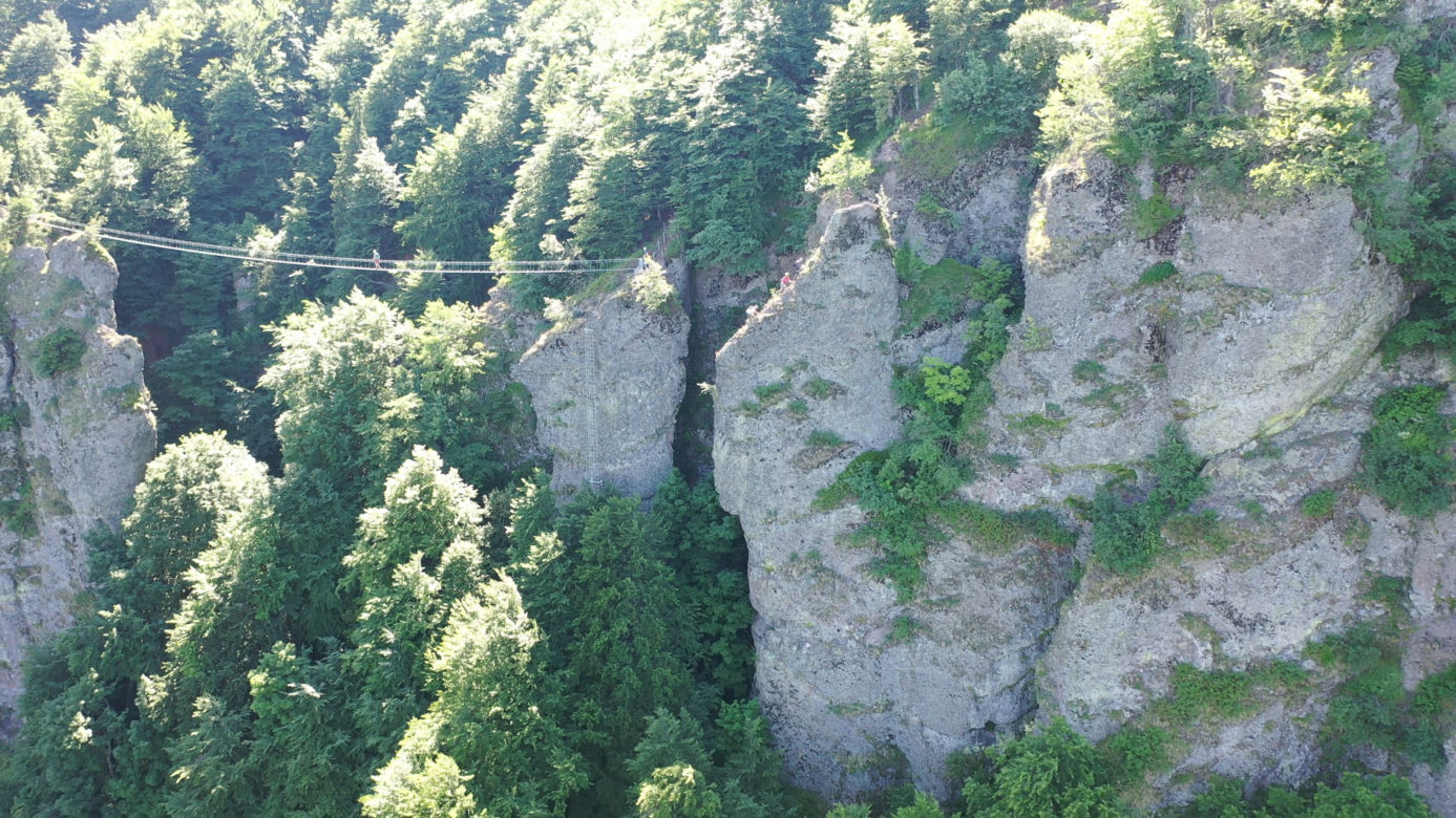Niesamowity most linowy TYLKO DLA ODWAŻNYCH
