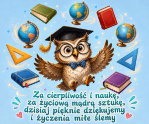 Zabawna kartka z okazji Dnia Nauczyciela