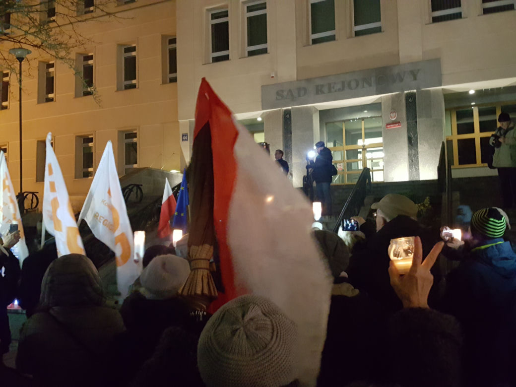Zbigniew Ziobro zdegradował sędziego. W Olsztynie odbył się więc poparcia